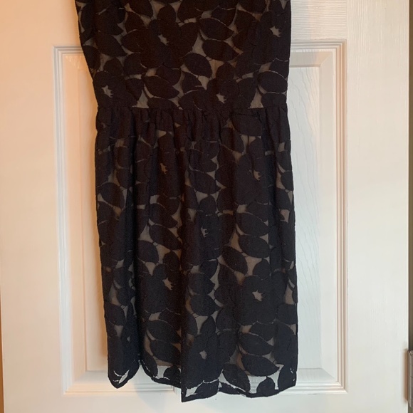 Leona by Lauren Leonard Black Backless Eyelet Dres - Picture 4 of 4